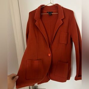 Terracota Knit Blazer-L